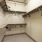 a closet with shelves