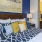 a bedroom with a large bed