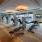 a gym with exercise equipment